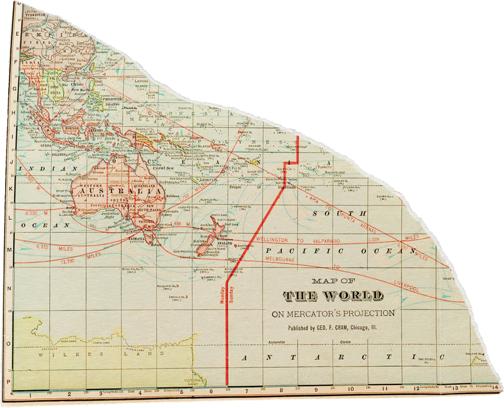 Scanned Weathered Map Scrap